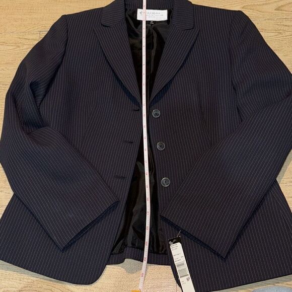 NWT Women’s Tahari Petite Pinstripe Pant Suit 8P Formal Business Career - Picture 8 of 14